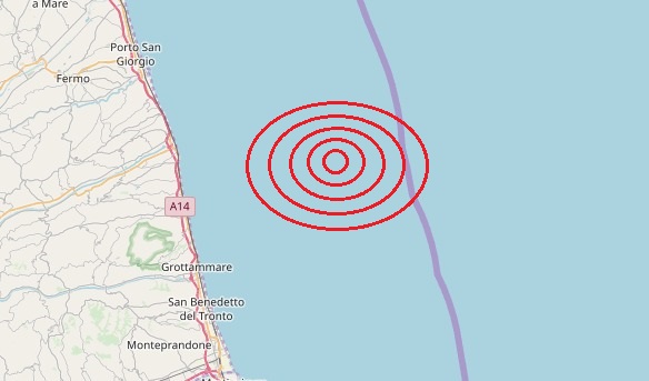 Terremoto Marche oggi, 28 marzo 2019: sequenza sismica sulla Costa marchigiana