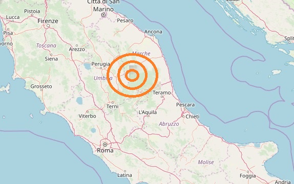 Terremoto Umbria oggi, mercoledì 3 aprile 2019: sequenza sismica in provincia di Perugia