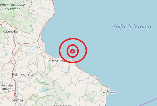 Terremoto Calabria oggi, 15 agosto 2019: scossa avvertita in provincia di Cosenza
