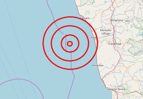 Terremoto oggi, 16 novembre 2019: in nottata forte scossa sul Tirreno Meridionale