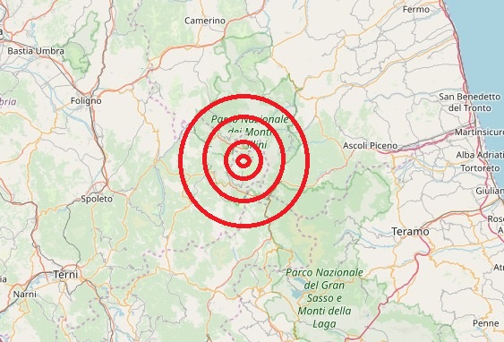 terremoto Umbria oggi