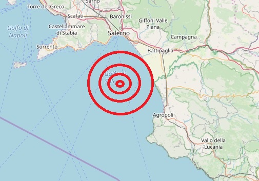 Terremoto Campania oggi, 5 novembre 2019: scossa intensa sul Golfo di Salerno