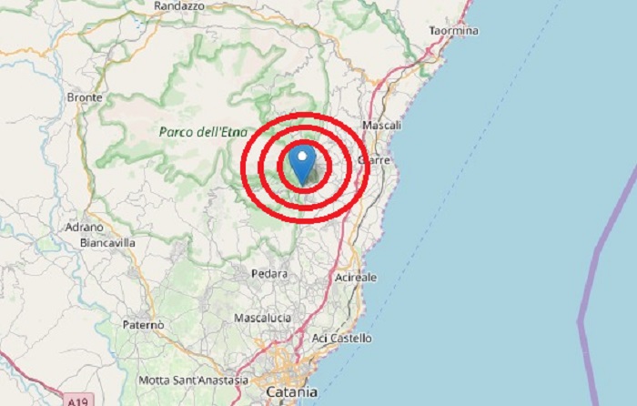 Terremoto oggi Sicilia, 27 marzo 2019: sisma in provincia di Catania