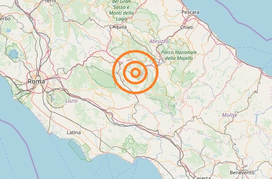 Terremoto Abruzzo oggi, 30 aprile 2019: scossa intensa in provincia dell’Aquila