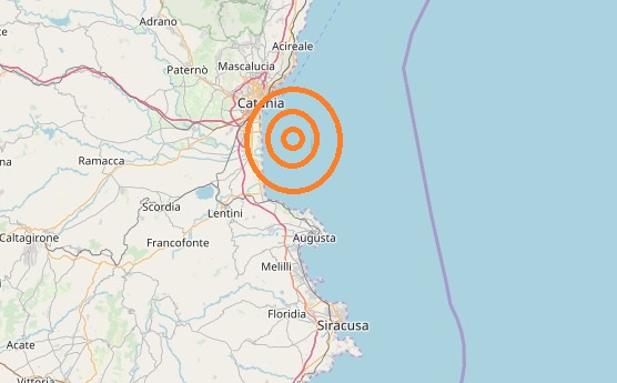 Terremoto in provincia di Catania, 20 aprile 2019: trema la ionica