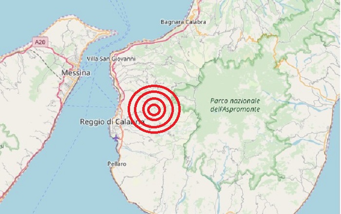 Terremoto oggi Calabria, lunedì 1 aprile 2019: scossa in provincia di Reggio Calabria