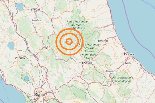 Terremoto Lazio oggi, 16 aprile 2019: scossa profonda in provincia di Rieti